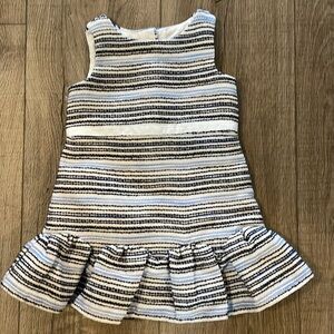 NEW | Janie and Jack‎ Girls Boucle Striped Ruffle Hem Dress 12-18 months